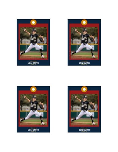 Circle Badge baseball card — normal size preview