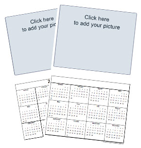 2024 printable blank photo calendar template