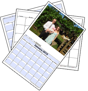 2025 printable blank photo calendar template