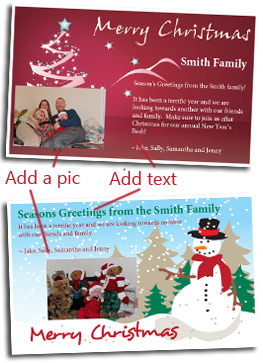 Christmas Greeting Template How-to Photo Customize