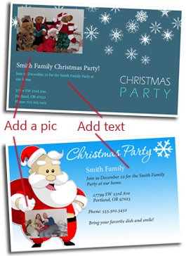 family christmas dinner invitation