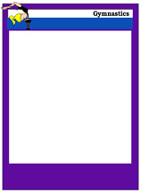 Blank Gymnastics Card Template Example