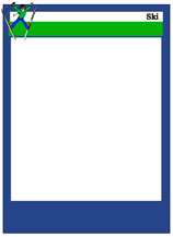 Blank Ski Card Template Example