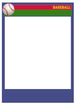 Baseball Card Templates - Free, blank, printable, customize