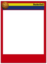 Blank Basketball Card Template Example